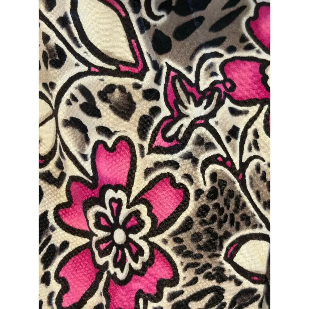 It Figures Slender Thighs Swimsuit 22W Leopard Floral Skirted One Piece NWT - Picture 3 of 10